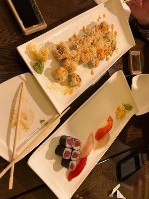 Sashimi Dinner & Spicy Maki Combo