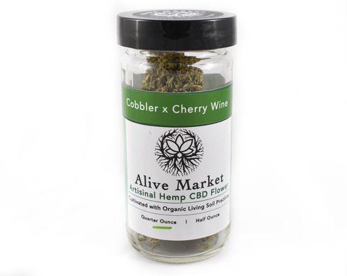 Packaged Smokable CBD Flower  (Available on www.alive-market.com)