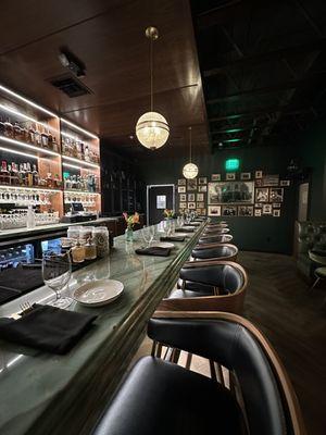 The bar seating