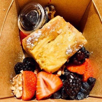 Croissant French toast: With fresh berries and walnuts Instagram: @angelaisafoodie