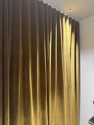 Rippled fold velvet custom made drapes