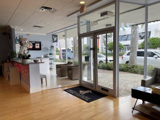 Front door and reception area.