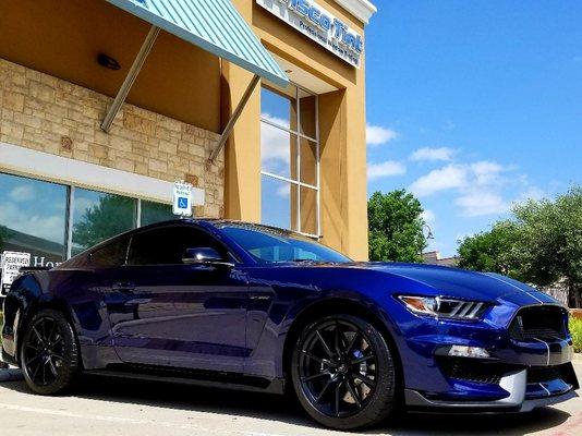 Mustang with real ceramic tint.