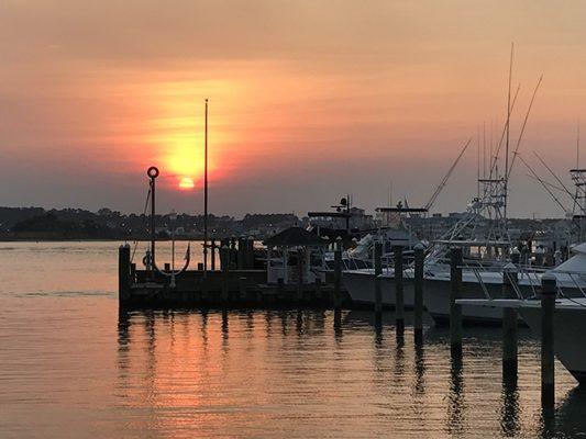 Nice sunset at white Marlin Marina