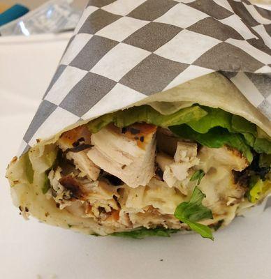 chicken caesar wrap