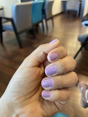 Regular polish manicure