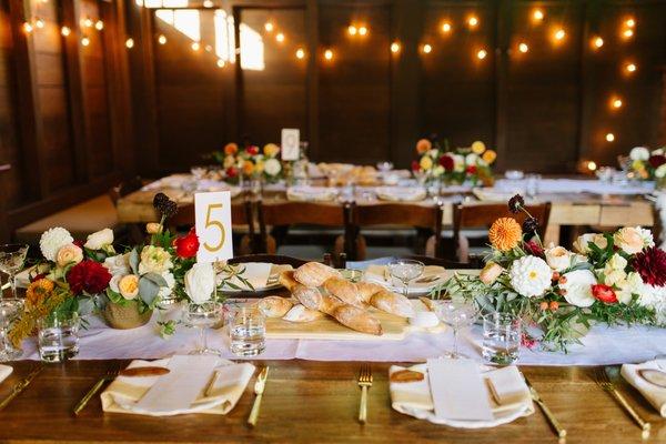 Dinner details by Tumbleweed Floral Truck / Chelsea Dier Photography