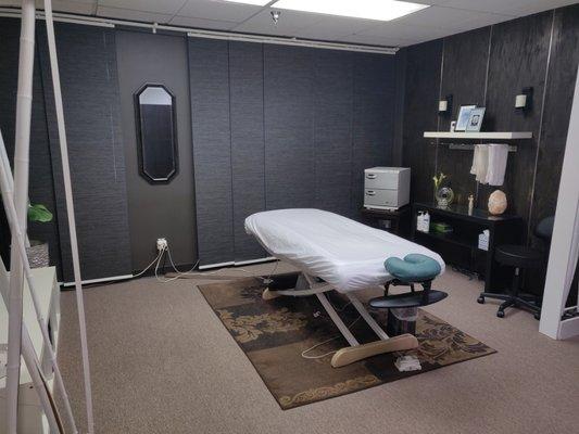 COVID-Compliant Massage therapy room