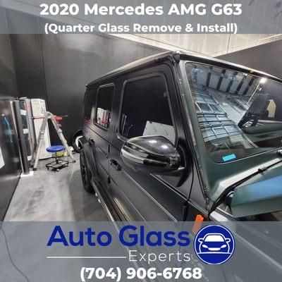 Quarter glass remove and install on this beautiful Mercedes AMG G63