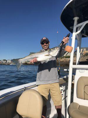 7/19/18 - Me- 38" Striper on The Salty Lewer