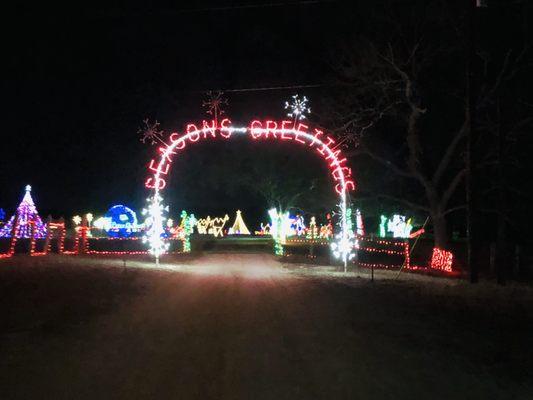 Entrance to the light display