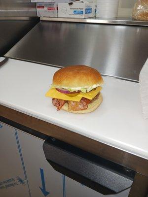 Fresh handmade burgers