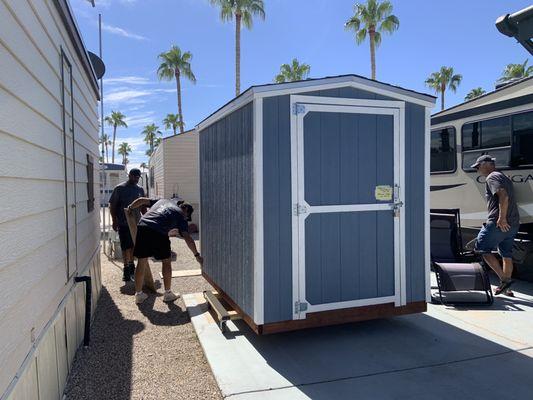 Moving our shed