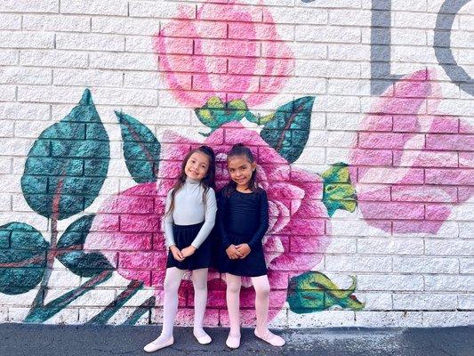 SoCal Arts Young-Dancers posing for the Fall promotional photoshoot