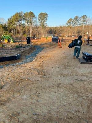 Getting the playground border wall set