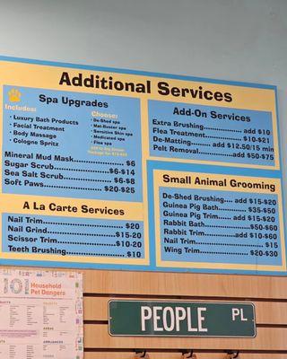 More services (picture taken 6/18/23)