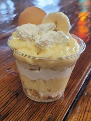 Grab & Go your Banana Pudding. Freshly Made by our talented Pastry Chef. They go fast!!