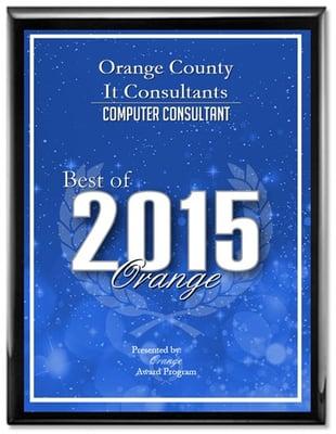 Orange County IT Consultants Award - Best of Orange 2015
 http://orange.orange.awardcontact.org/PressReleaseub.aspx?cc=DEVJ-RBEF-F966