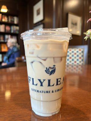 Iced vanilla latte from flyleaf