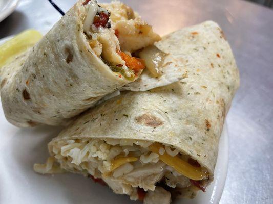 Chicken Fajita Wrap is a delicious and healthy option!