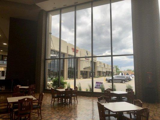 A view from their peaceful dining area.