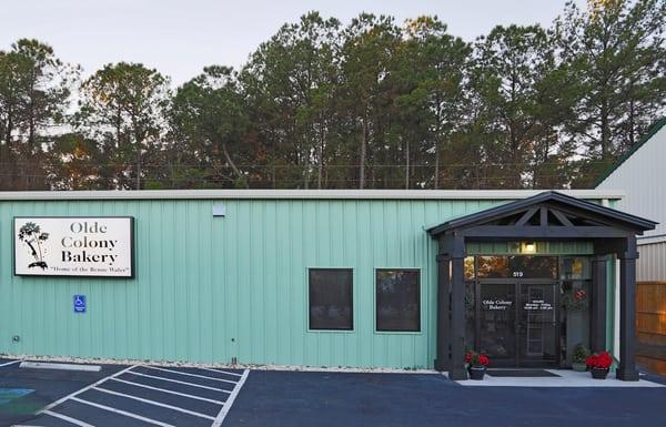 Exterior view of the Olde Colony Bakery