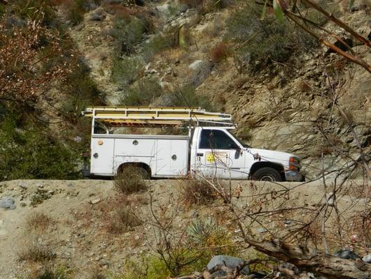 Service truck travel to far away location.