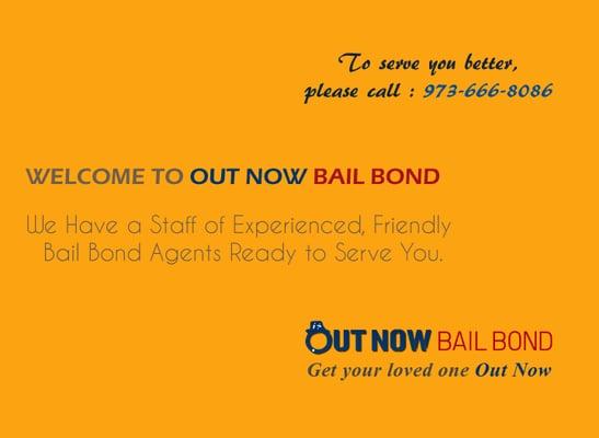 24 HOUR JAIL RELEASE CALL NOW : 973 666 8086
 www.outnowbailbond.com