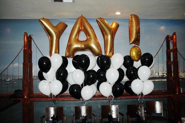 Amazing Graduation party balloons!!!