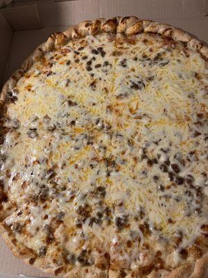 Beef pizza