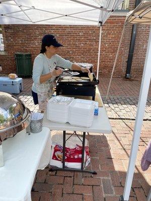 Fresh homemade corn tortillas for a great set of tacos!