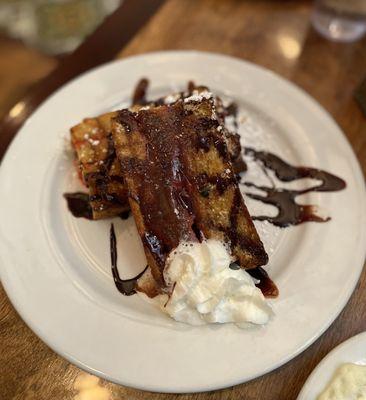 Cherry and chocolate French toast special