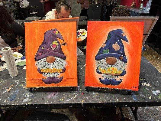 Gnomes painting!