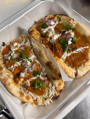 Butter Chicken Naan Taco