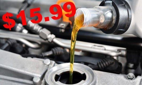 $15.99 OIL CHANGE