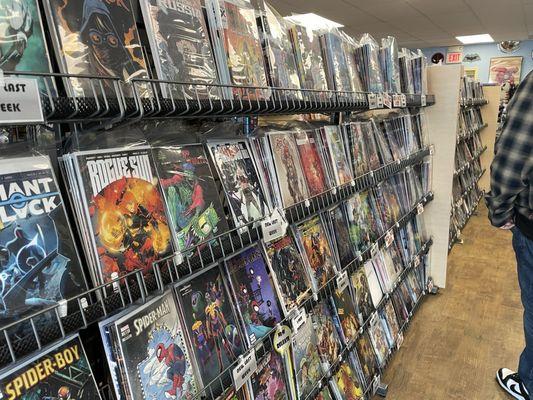 Comics on the shelf