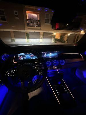 ambient lights of my new Mercedes Benz EQB350