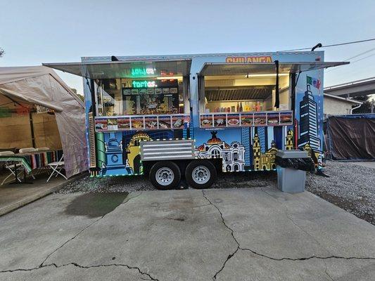 Front View Of The Food Truck