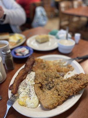 Chicken Fried Steak & Eggs