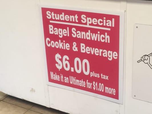 Student special