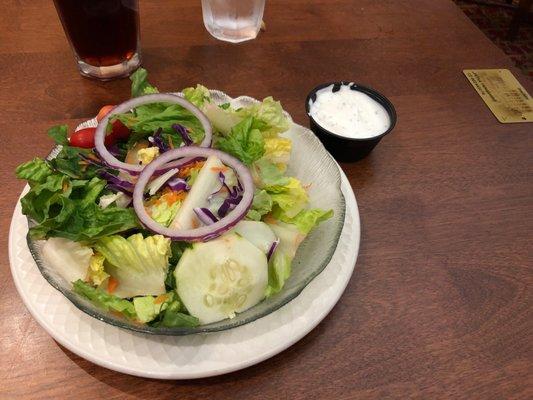 Garden side salad