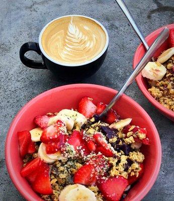 Delicious acai bowls