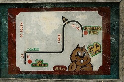 Map from Groundhog Zoo to Gobblers Knob Punxsutawney, PA