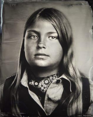 Tintype portrait by Kari Orvik Tintype Studio