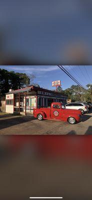 Here's the red truck you can not mix it due to this always being out front!!