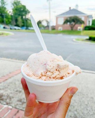 Peach Melba. Tasted like peach ring ice cream (that's a good thing)