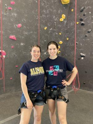 Harnesses used for auto belaying