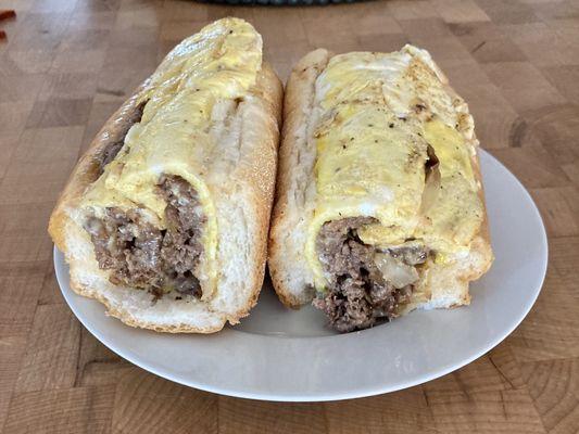 Steak, Egg, Cheese and Onion Sub