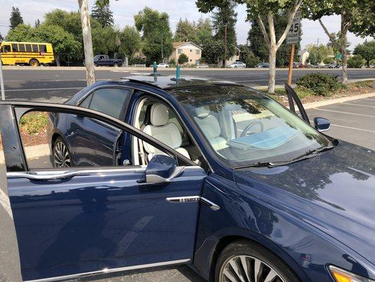 Installed a sunroof on a 2017 Lincoln continental