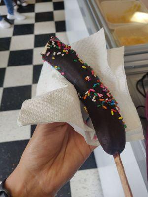 Chocolate covered banana